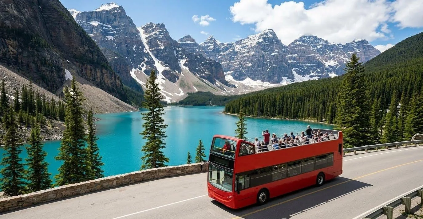 Offer photo: Moraine Lake shuttle with parking at Lake Louise