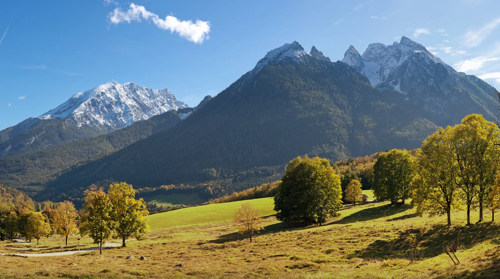 Watzmann and Hochkalter side by side in Berchtesgaden National Park