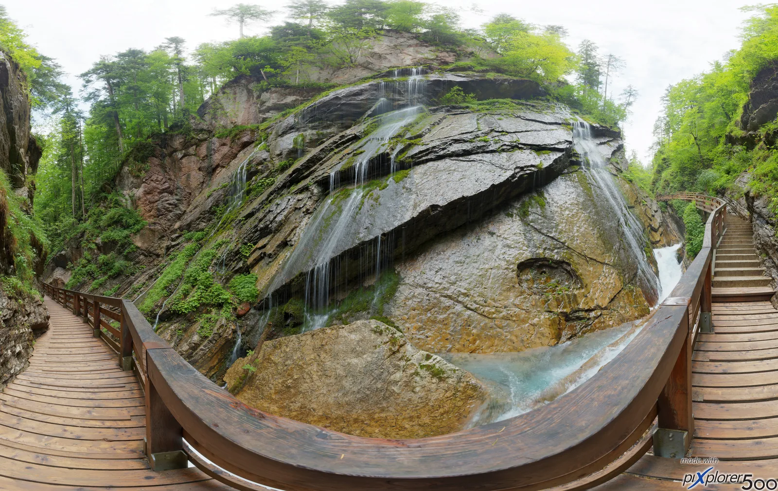 The Wimbach Gorge in Berchtesgaden National Park, near the mountaineering village of Ramsau