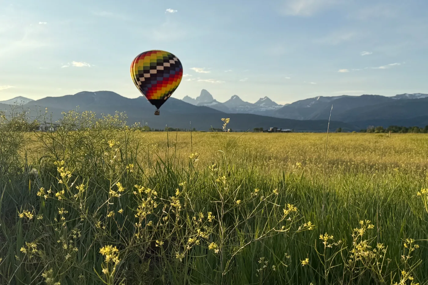 Offer photo: Balloon ride over Teton Valley, Idaho, with views of the Tetons