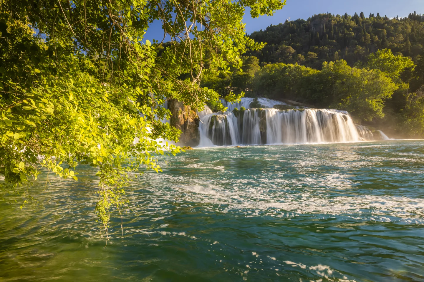 The Krka River and its waterfalls in Krka National Park