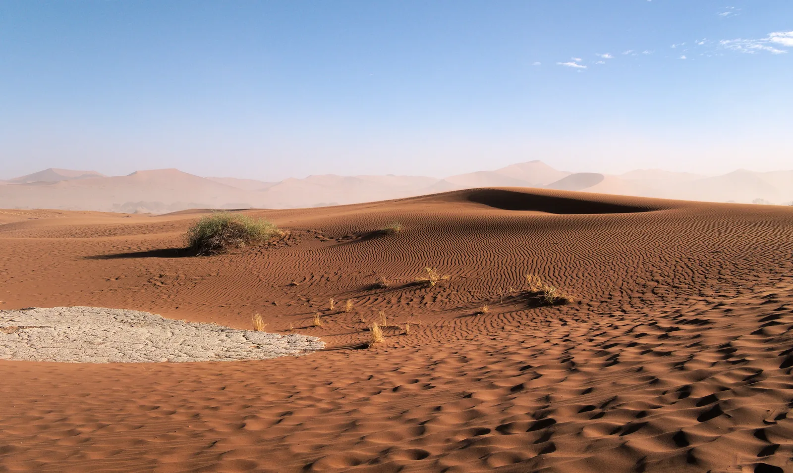 Wind ripples in the sand between Deadvlei and Sossusvlei in Namib-Naukluft National Park