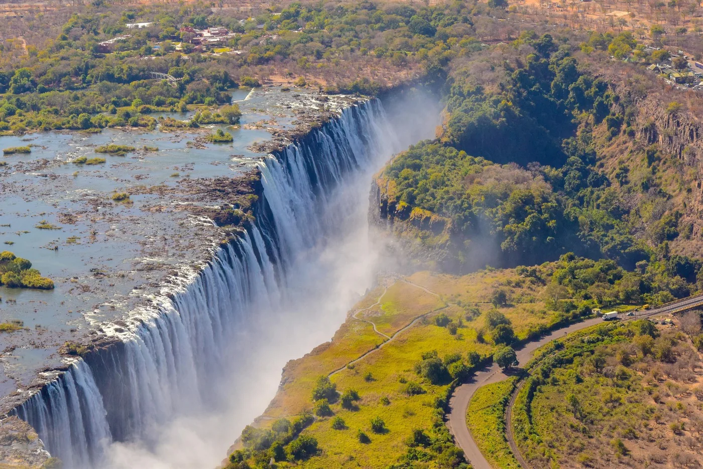 Offer photo: By helicopter over Victoria Falls and the Batoka Gorge