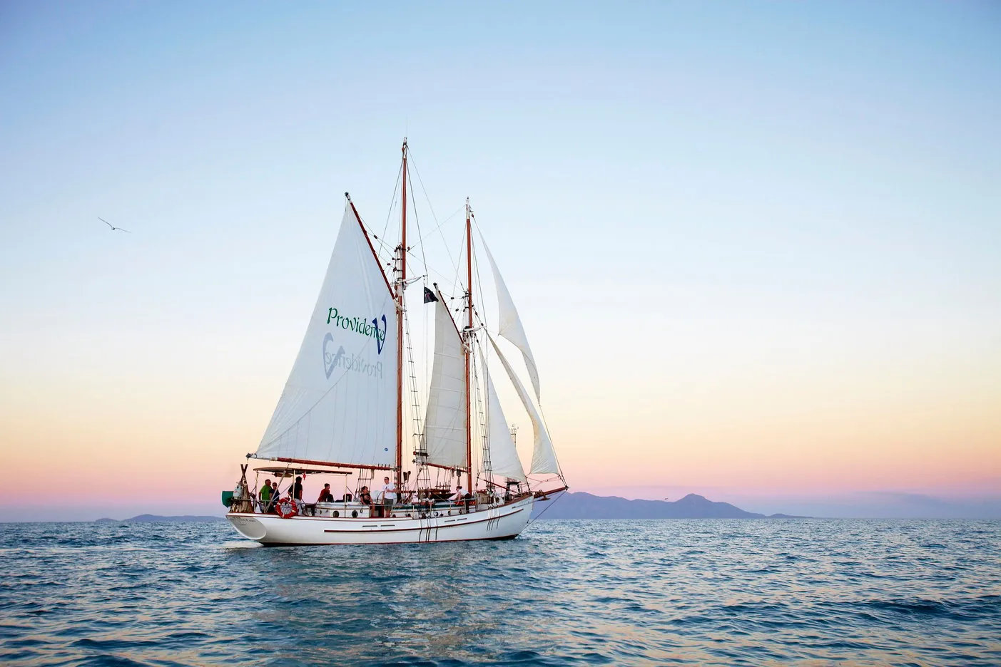 Offer photo: Airlie Beach: sunset on the tall ship Providence V